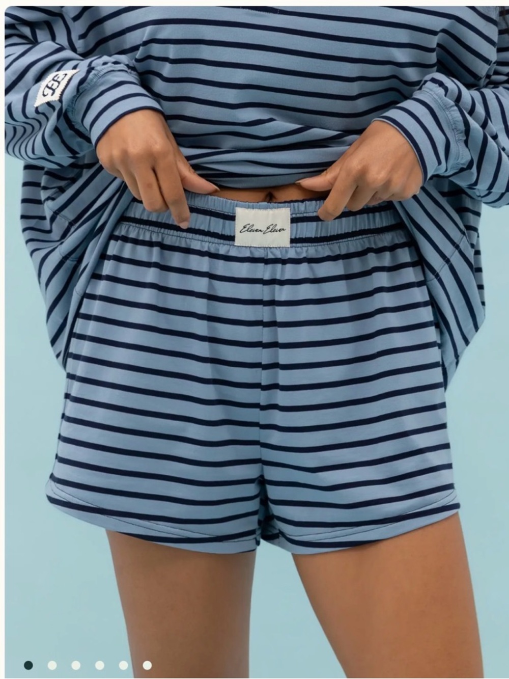 Eleven Eleven Mini Stripe Short